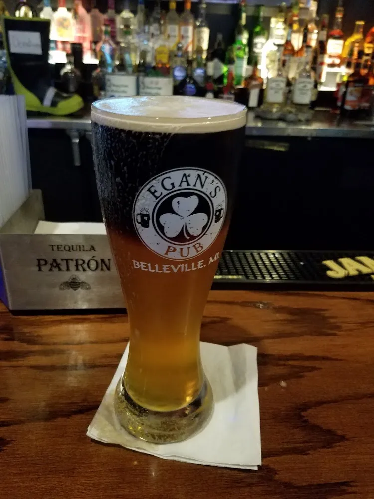 Black and Blue Blue Moon Topped with Guiness